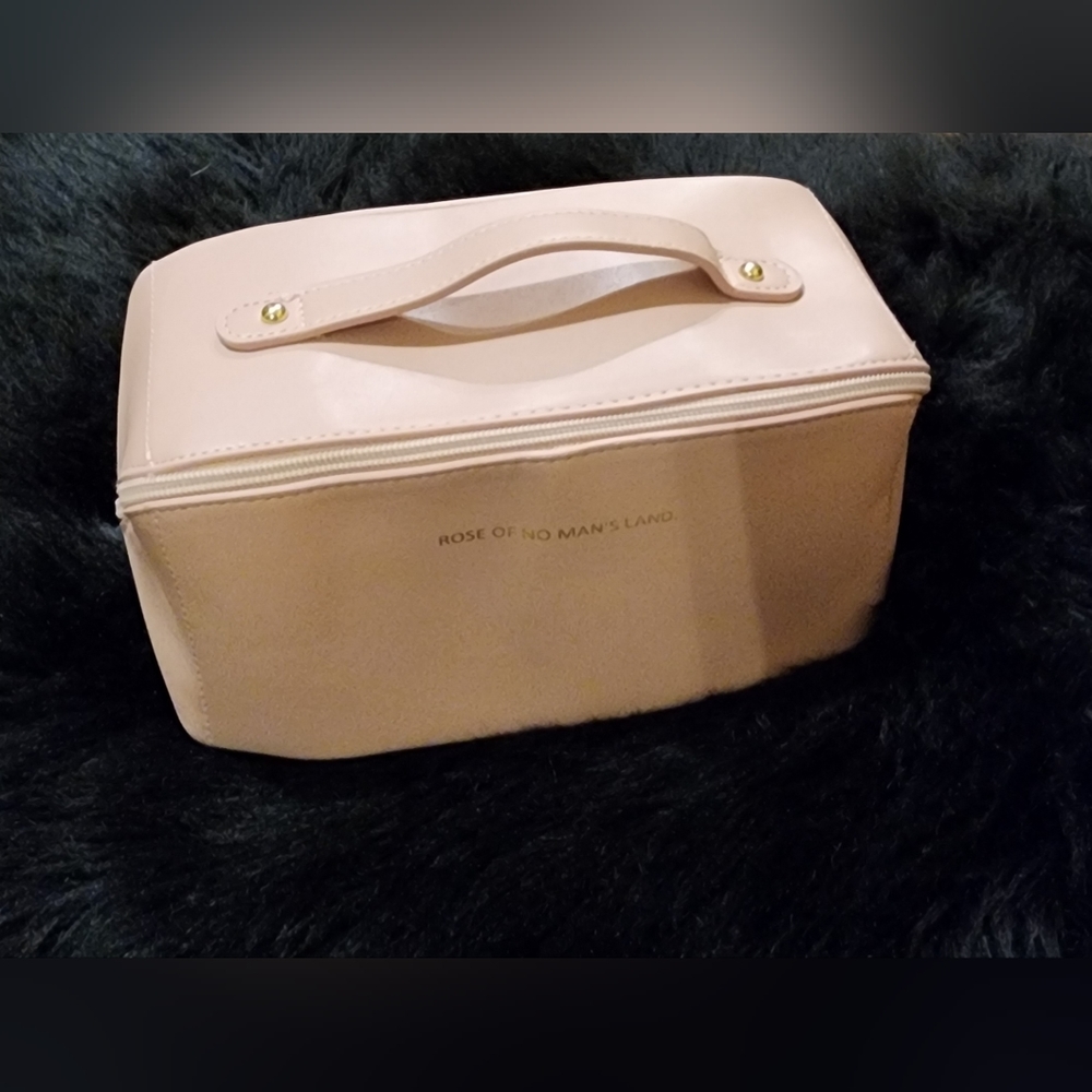 Pink large capacity travel makeup bag